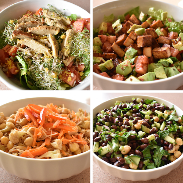 5 ENSALADAS LLENADORAS Y FÁCILES