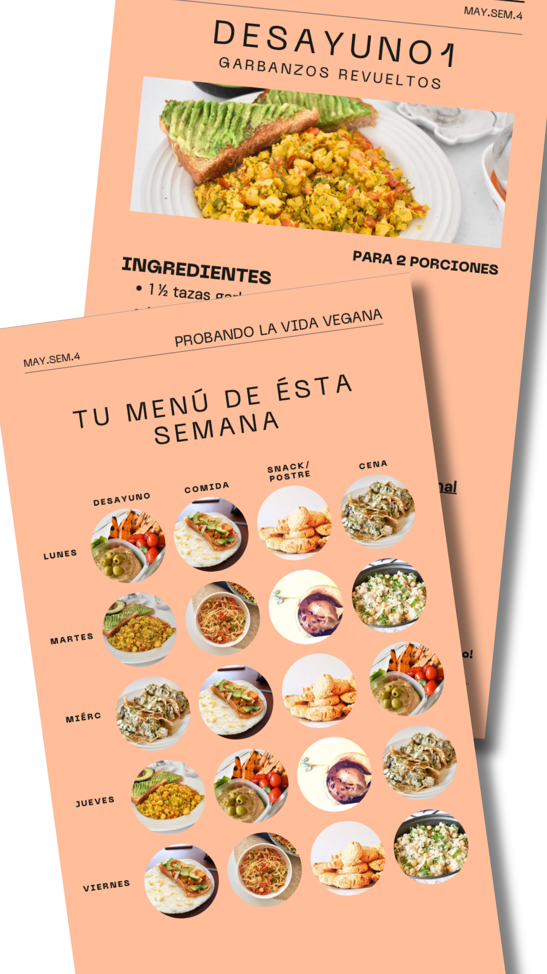 Menú Semanal (mayo semana 4)