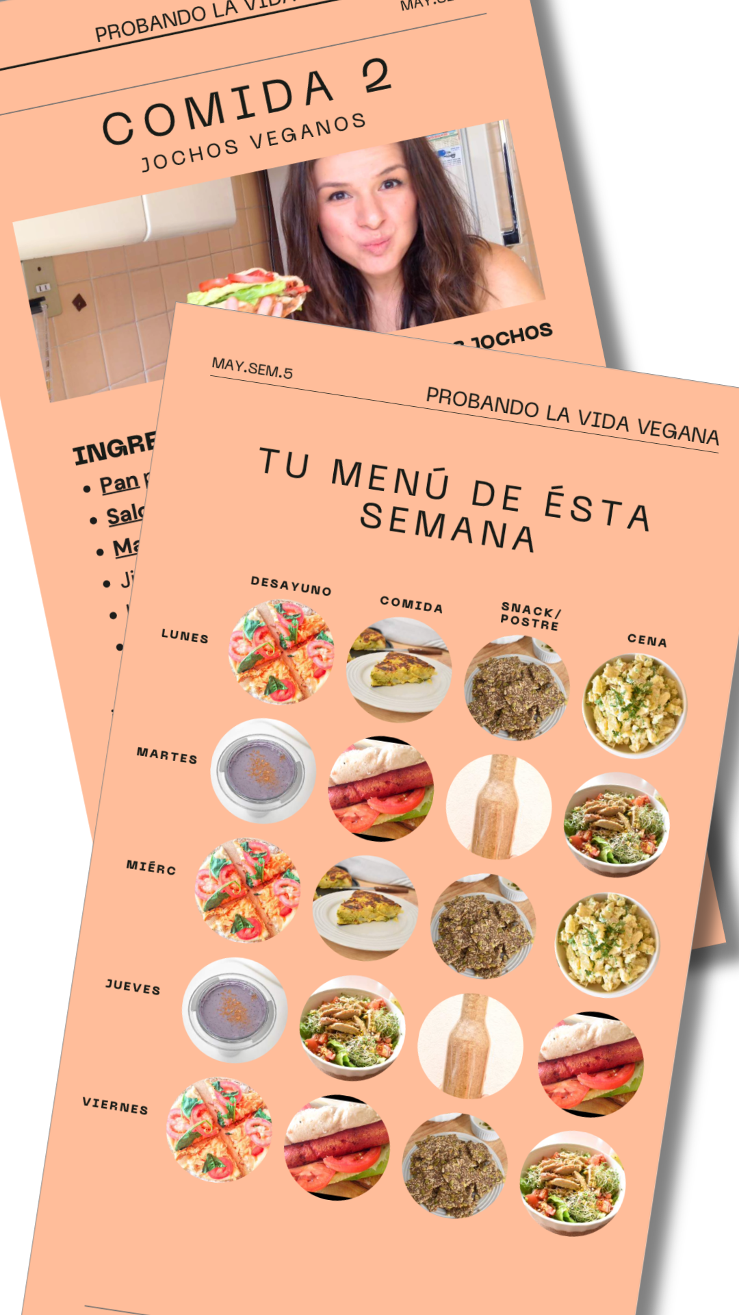 Menú Semanal (mayo semana 5)