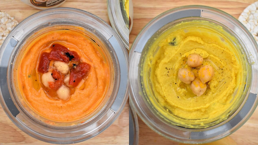 DOS TIPOS DE HUMMUS FÁCLES Y RÁPIDOS