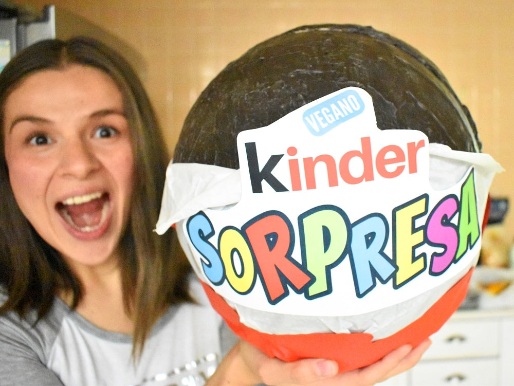 HUEVO KINDER GIGANTE Y VEGANO – Vida Vegana Shop